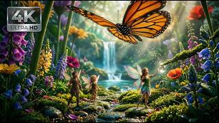 Tiny Fairies Discover a Secret Enchanted Waterfall Kingdom in Butterfly Valley | 4K