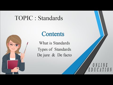 Standards | Types of Standards | De jure & De facto