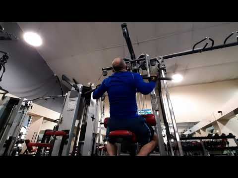 LifeFitness lat pull down w/120 lbs.