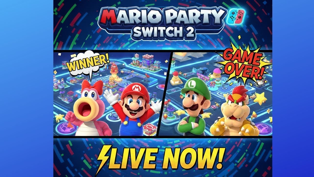 Mario Party Game Play on the Switch 2! Galleria Board #marioparty #switch2 #nintendo 