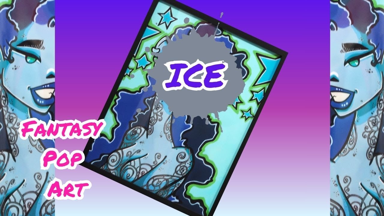 Ice Fairy Illustration/ Fantasy Pop Art