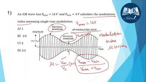 #3 COMMUNICATION SYSTEMS IMPORTANT PROBLEMS| AM MODULATION INDEX