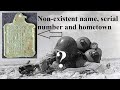 The mysterious identification tag of soldier Florindo Pintuccio - An ID tag that defies its purpose