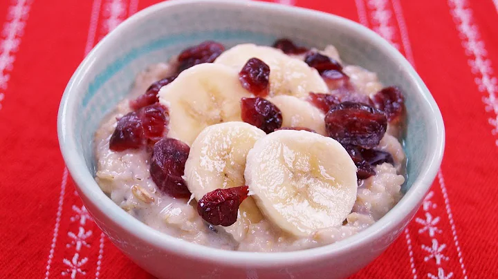 Healthy Oatmeal Breakfast Recipe: Banana Cranberry...