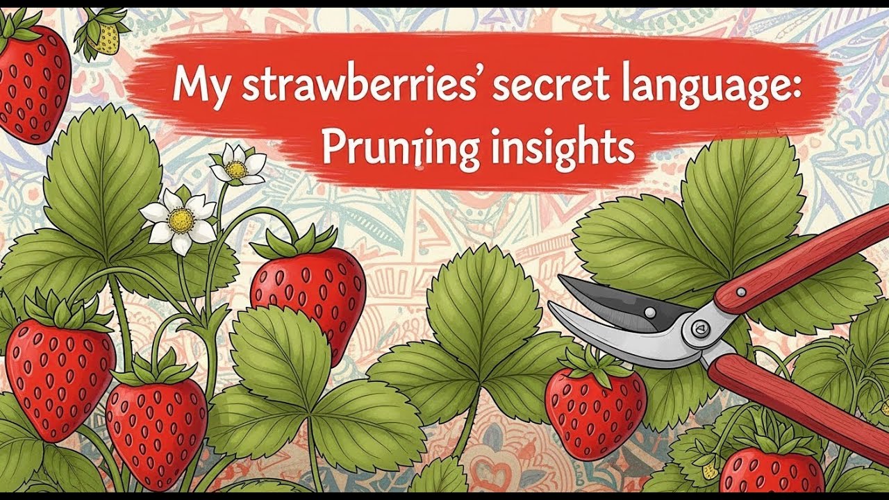 Strawberry plant pruning. How to