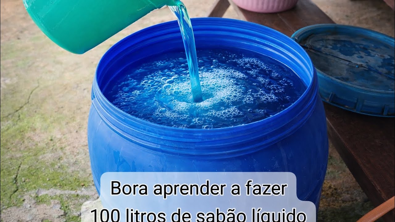 BORA APRENDER A FAZER 100 LITROS DE SABÃO LÍQUIDO PARA VOCÊ LAVAR SUAS ROUPAS COMIGO🧴🫧
