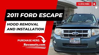 2008-2012 Ford Escape Hood Removal and Installation.   Save Money and Do it in 15 mins.