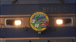 【復興HMその2】4076レ貨物 EF510-514牽引 北鯖江駅通過