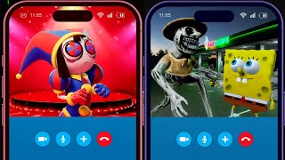 Pomni Called Spongebob While He Was Fighting Monsters Zoonomaly