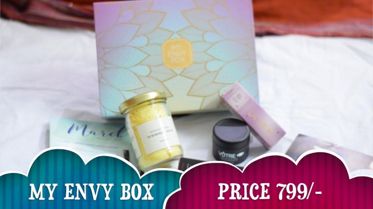 Unboxing of My Envy Box March 2018 | Giveaway | Hot to use HIGHLIGTER