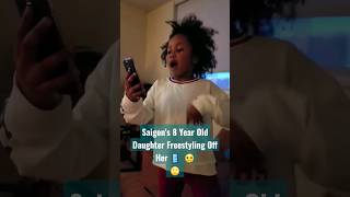 Saigons Eight Year Old Daughter Freestyling Off Her Phone
