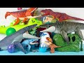 ASMR Jurassic World Unboxing Colorful Dinosaur T-rex Mosasaurus Triceratops Spinosaurus Baryonyx