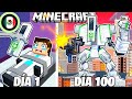 ¡Sobreviví 100 DÍAS como un ROBO TITAN en Minecraft HARDCORE!