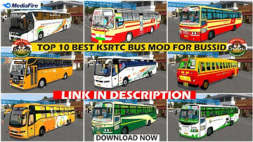 Top 10 KSRTC Kerala Bus Mods For Bus Simulator Indonesia V3.7.1 || Best Kerala RTC Mod For Bussid