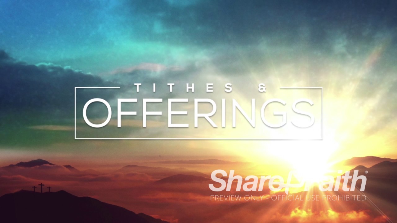 Easter Background: Resurrection Sunday Religious Tithes and Offerings Background Video