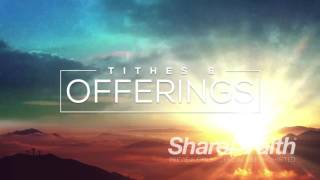 Easter Background: Resurrection Sunday Religious Tithes and Offerings Background Video