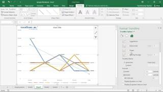 Formatting Trendlines in Excel Profile