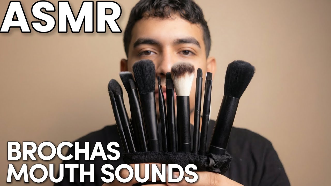 ASMR Para dormir profundamente con sonidos de Brochas y Mouth Sounds