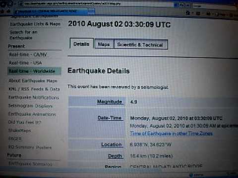 Nuclear Earthquake & Wearther Report August-3-2010