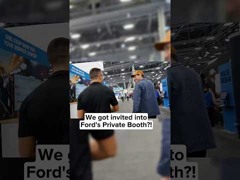 Ford invited us into their PRIVATE BOOTH!?!#carsales #carsalesman #cardealership