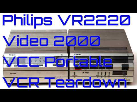 EW0232 - Philips VR2220 Video 2000 VCC VCR Investigation Teardown