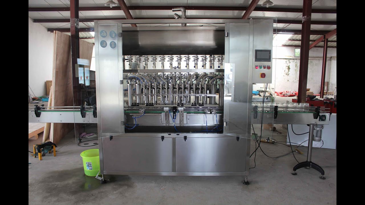 12 nozzles beverage filling machine linear type soft drink filler with piston pump and mixing tank
