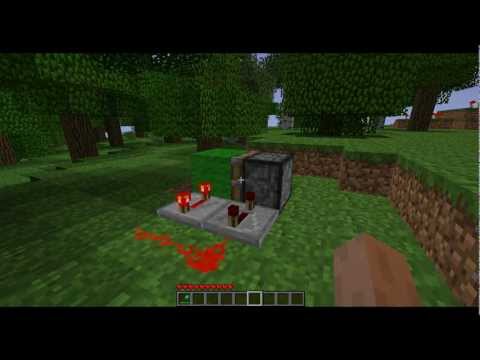 Minecraft - Easy Piston Clock [Tutorial]