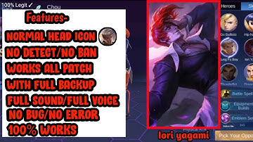 Chou (Iori Yagami) Skin Script | All Patch | No Ban | Full Voice/Sounds | No Error | 100% Legit ✓