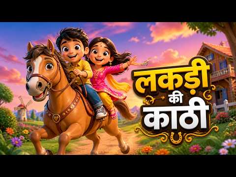 घोड़ा लेकर आई काठी - Ghoda Lekar Aayi Kathi | Lakdi Ki Kathi | Hindi Nursery Rhymes | Kids Rhymes