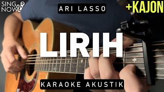 Lirih - Ari Lasso (Karaoke Akustik + Kajon)