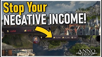 Stop Your Negative Income in Anno 1800! || Anno 1800 Tutorials