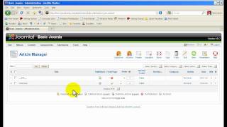 Joomla - How to log into and navigate Joomla's adminstration area.