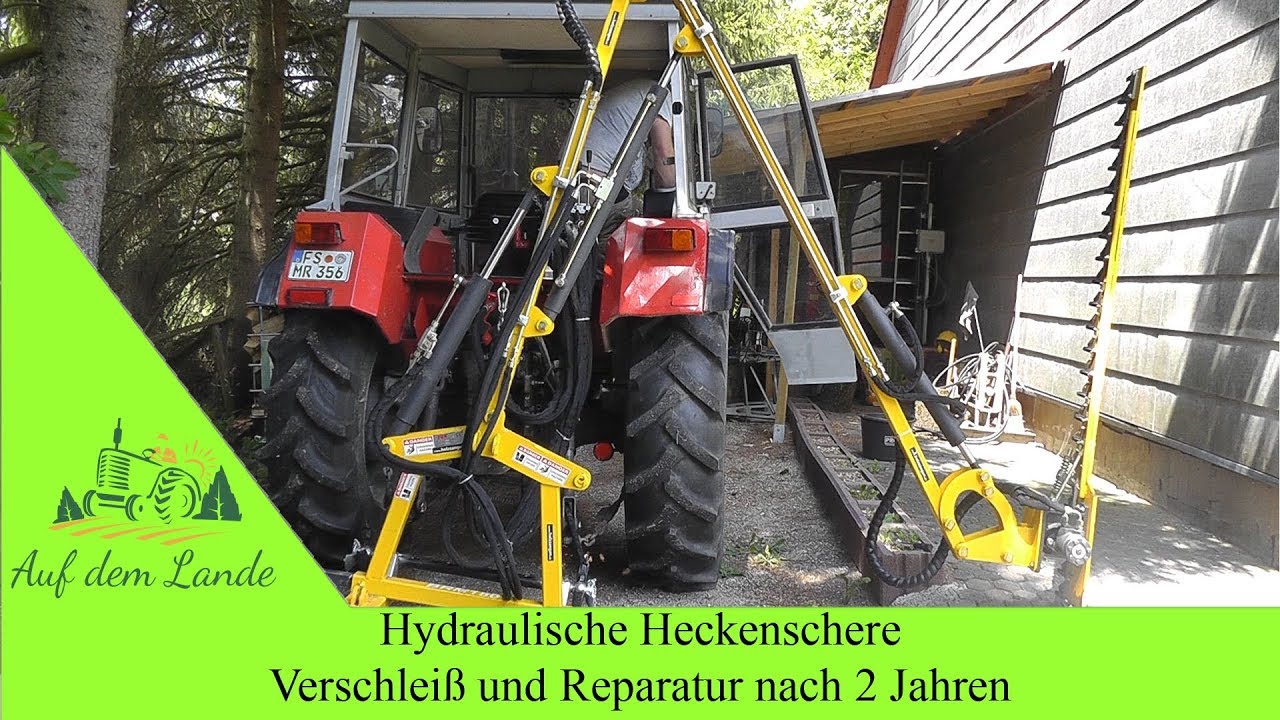 Hydraulik Heckenschere nach 2 Jahren in Betrieb / Resümee / Reparatur