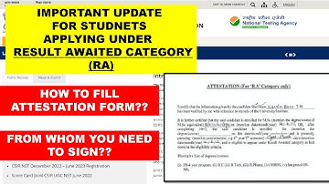 Important Update for Students applying under RESULT AWAITED CATEGORY (RA)!!