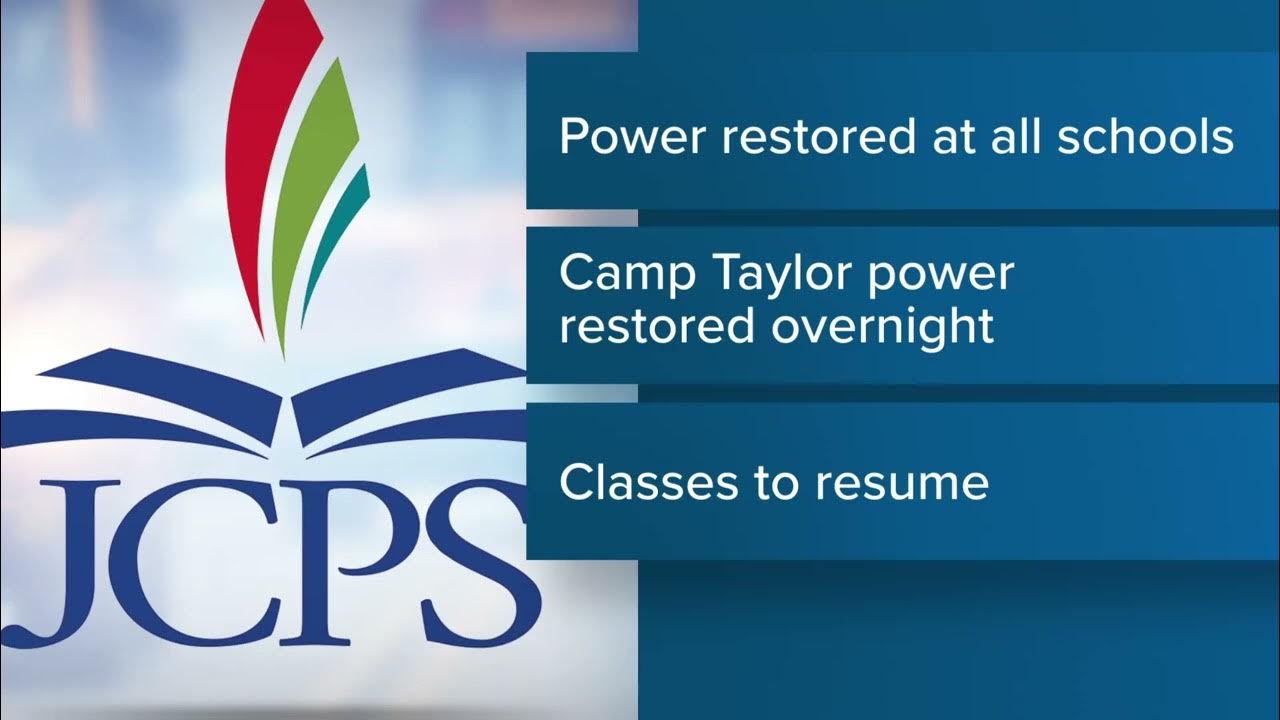 All JCPS schools open Tuesday; power restored to all schools YouTube
