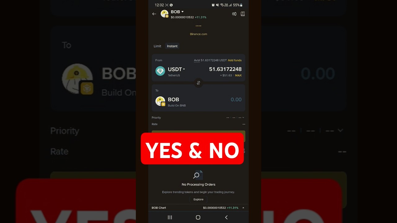 “$51 in USDT — Should I Buy BOB Token Now or Wait? 🤔” 