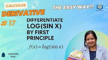 Differentiate log(sin x) by First Principle | Derivative Problem Solution
