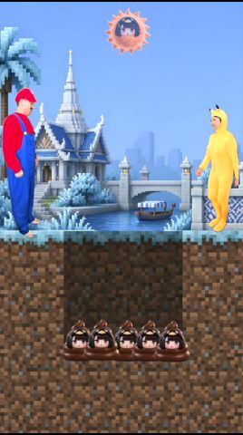 GUGUGAGA Bros VS ZOMBIE MARIO Brothers... #emotionalstory  #rescueefforts #humor