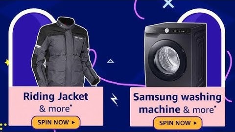 Amazon Best of 2023 | Spin & win | Samsumg Washing Machine | ₹5000 | ₹100 | ₹20 | ₹10 | Today Answer