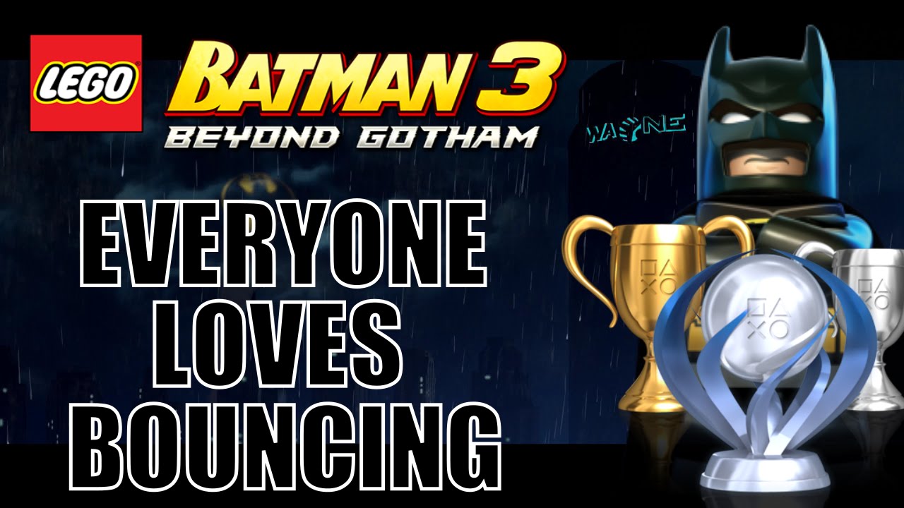 Lego Batman 3 Beyond Gotham - everyone loves bouncing trophy ...