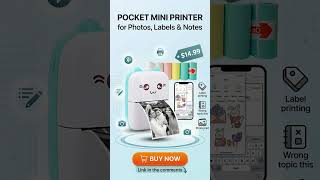 Mini Printer Everyone's Talking About || only in $14.99 || #printer #gadgets #trending #mivionx