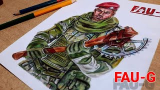 FAU-G (How to draw Soldier) | FAU-G Game | @nCore Games | FAU-G Game Colour Drawing | Bharat ke Veer screenshot 5