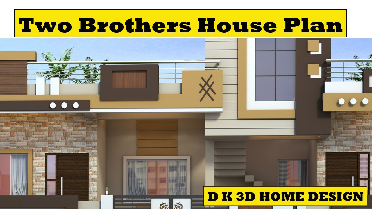Two Brothers House Plan 50x40 Sq Ft