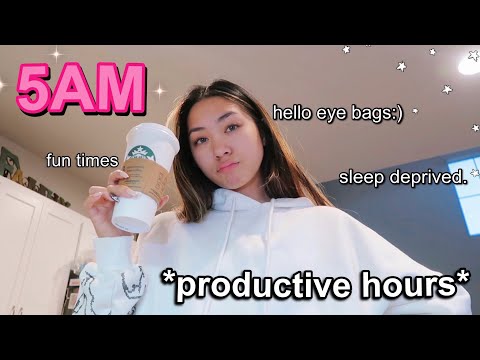 waking up at 5AM everyday for a WEEK... *online school*