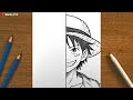 How to Draw Luffy from One Piece Step-by-Step || The Ultimate Anime Drawing Tutorial for Beginners