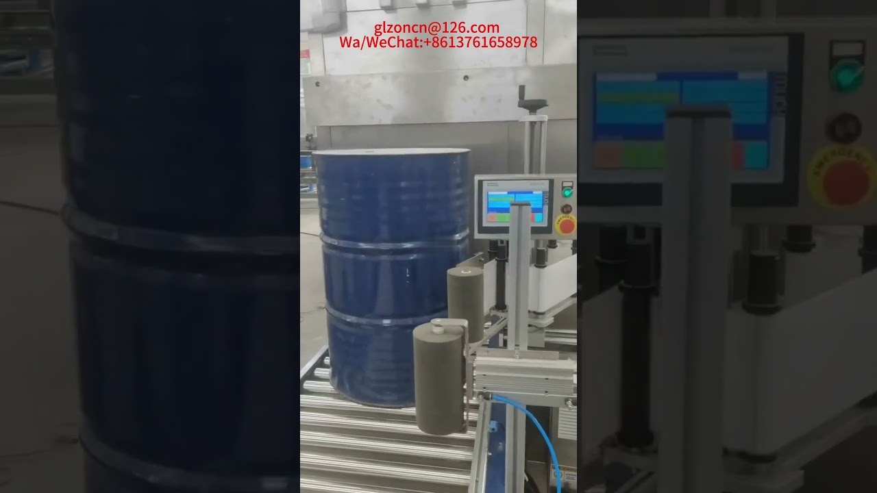 55 gallon automatic filling machine system automatic opening and closing cover
