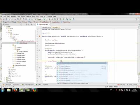 Working with Light Sensor in Android Studio