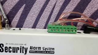 Распаковка и первичная настройка GSM сигнализации Home Alarm Security System (проводные датчики)