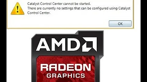 AMD Radeon Catalyst Control Center Cannot Be Started In Microsoft Windows :: Solved