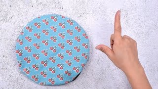 How to make a neat round shape without ironing!
